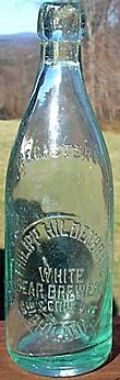 PHILIPP HILDENBRAND WHITE BEAR BREWERY EMBOSSED BEER BOTTLE