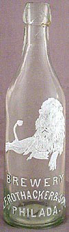 LION BREWERY EMBOSSED BEER BOTTLE