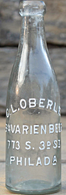 C. L. OBERLE BAVARIEN BEER EMBOSSED BEER BOTTLE