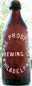 THE PROSPECT BREWING COMPANY EMBOSSED BEER BOTTLE