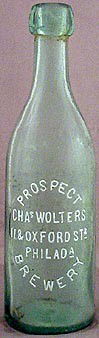 PROSPECT BREWERY EMBOSSED BEER BOTTLE