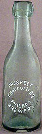 PROSPECT BREWERY EMBOSSED BEER BOTTLE