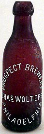 PROSPECT BREWERY EMBOSSED BEER BOTTLE