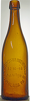 RISING SUN BREWING COMPANY EMBOSSED BEER BOTTLE