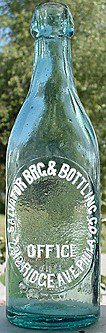 SALVATOR BREWING & BOTTLING COMPANY EMBOSSED BEER BOTTLE