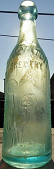 SALVATOR BREWERY EMBOSSED BEER BOTTLE