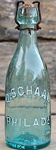 C. SCHAAL WHITE BEER EMBOSSED BEER BOTTLE