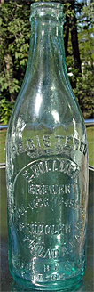 E. VOLLMER BREWERY EMBOSSED BEER BOTTLE