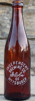 INDEPENDENT BREWING COMPANY EMBOSSED BEER BOTTLE