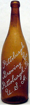 PITTSBURGH BREWING COMPANY EMBOSSED BEER BOTTLE