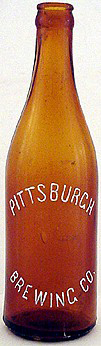 PITTSBURGH BREWING COMPANY EMBOSSED BEER BOTTLE