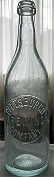 PITTSBURGH BREWING COMPANY EMBOSSED BEER BOTTLE