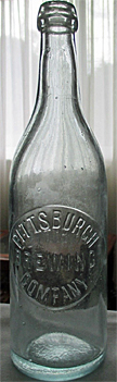 PITTSBURGH BREWING COMPANY EMBOSSED BEER BOTTLE