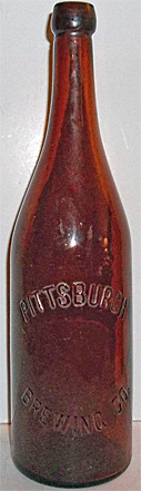 PITTSBURGH BREWING COMPANY EMBOSSED BEER BOTTLE