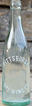 PITTSBURGH BREWING COMPANY EMBOSSED BEER BOTTLE