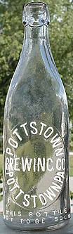 POTTSTOWN BREWING COMPANY EMBOSSED BEER BOTTLE