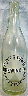 POTTSTOWN BREWING COMPANY EMBOSSED BEER BOTTLE