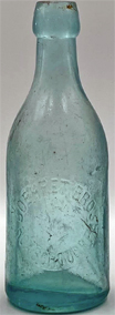 BOEHRET BROTHERS WEISS BEER EMBOSSED BEER BOTTLE