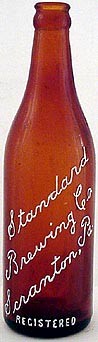 STANDARD BREWING COMPANY EMBOSSED BEER BOTTLE