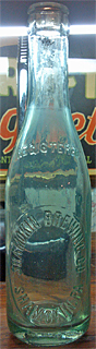 SHAMOKIN BREWING COMPANY EMBOSSED BEER BOTTLE