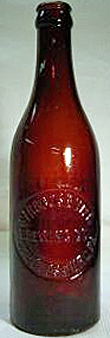 STROUDSBURG BREWING COMPANY EMBOSSED BEER BOTTLE