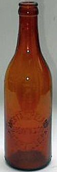 WESTMORELAND BREWING COMPANY EMBOSSED BEER BOTTLE