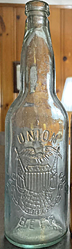 UNION BEER EMBOSSED BEER BOTTLE