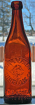 CITY BREWERY EMBOSSED BEER BOTTLE