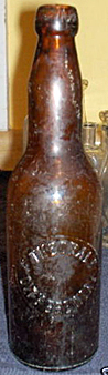 F. THEOBALD CITY BREWERY EMBOSSED BEER BOTTLE