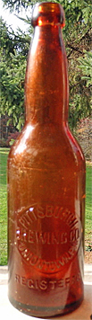 PITTSBURGH BREWING COMPANY EMBOSSED BEER BOTTLE