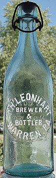 PHILIP LEONHART BREWER & BOTTLER EMBOSSED BEER BOTTLE