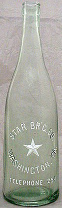 STAR BREWING COMPANY EMBOSSED BEER BOTTLE