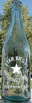 STAR BREWING COMPANY EMBOSSED BEER BOTTLE