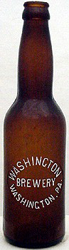 WASHINGTON BREWERY EMBOSSED BEER BOTTLE