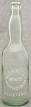 WASHINGTON BREWERY EMBOSSED BEER BOTTLE