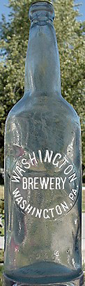 WASHINGTON BREWERY EMBOSSED BEER BOTTLE