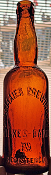 STEGMAIER BREWING COMPANY EMBOSSED BEER BOTTLE