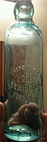 YORK BREWING COMPANY EMBOSSED BEER BOTTLE