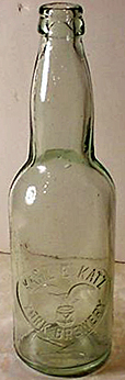 KARL E. KATZ YORK BREWERY EMBOSSED BEER BOTTLE