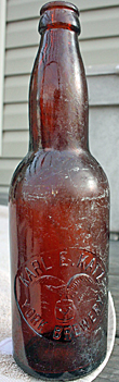 KARL E. KATZ YORK BREWERY EMBOSSED BEER BOTTLE