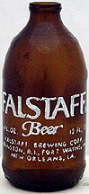 FALSTAFF BREWING CORPORATION EMBOSSED BEER BOTTLE