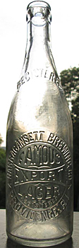 NARRAGANSETT BREWING COMPANY EMBOSSED BEER BOTTLE