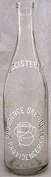 PROVIDENCE BREWING COMPANY EMBOSSED BEER BOTTLE