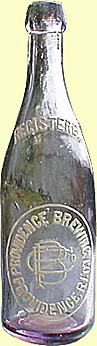 PROVIDENCE BREWING COMPANY EMBOSSED BEER BOTTLE