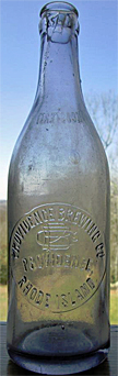 PROVIDENCE BREWING COMPANY EMBOSSED BEER BOTTLE