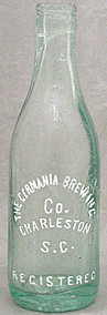 THE GERMANIA BREWING COMPANY EMBOSSED BEER BOTTLE