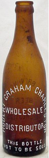 AMERICAN BREWING COMPANY BEER EMBOSSED BEER BOTTLE