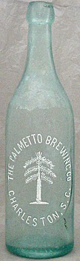 THE PALMETTO BREWING COMPANY EMBOSSED BEER BOTTLE