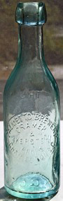 PALMETTO BREWERY EMBOSSED BEER BOTTLE