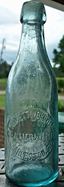 PALMETTO BREWERY EMBOSSED BEER BOTTLE